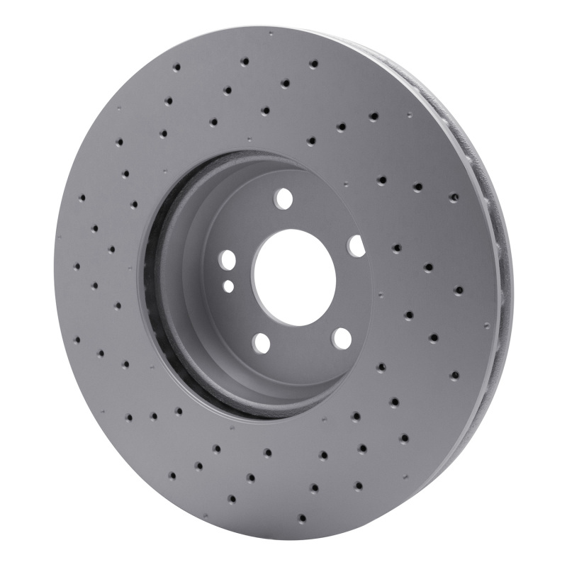 Mercedes-Benz C300 Brake Rotor (1) - Front - R1 Concepts - GeoSPEC Coated Rotor - Drilled - `15-`23
